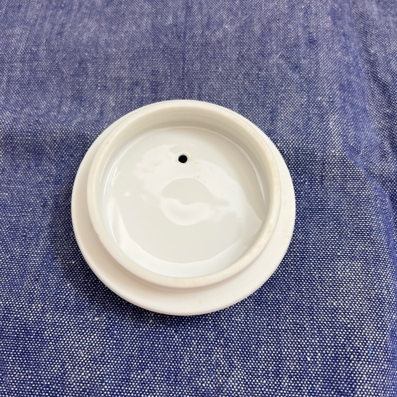 Teapot Set 4 Pieces 1 Kettle 3 Cups White Blue Light Pink Bamboo Wooden Handle - Picture 10 of 15